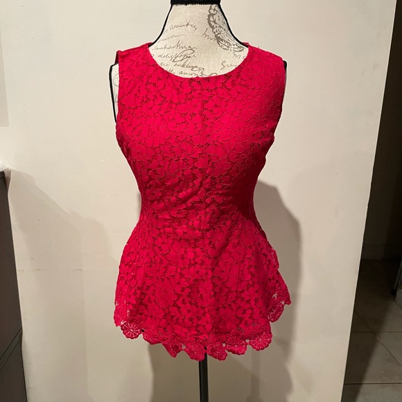 Red dressy women’s tank top in a size small - Picture 1 of 3